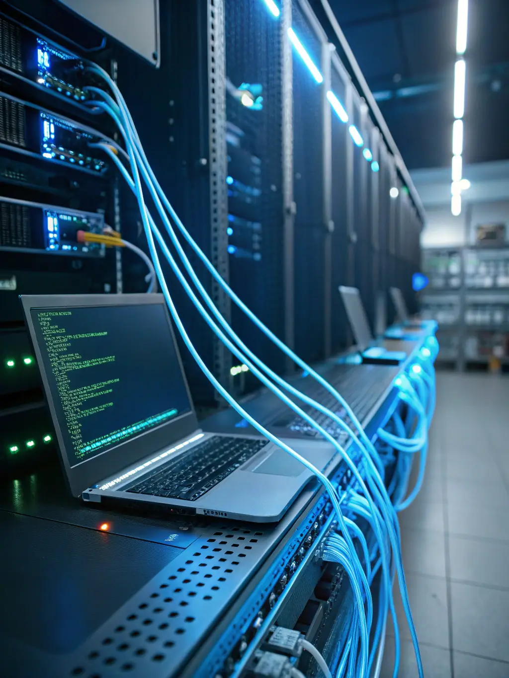 An interconnected network of software systems, showcasing seamless integration and automated workflows for streamlined operations.